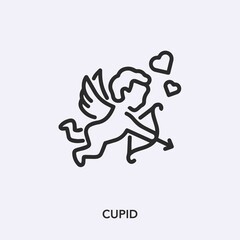 Poster - cupid icon vector sign symbol