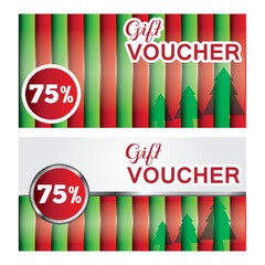 Wall Mural - Christmas gift vouchers