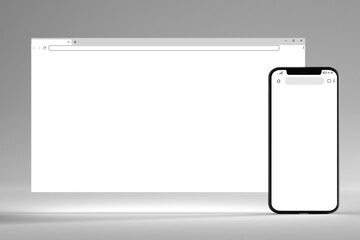 Poster - Mock up of device - 3d rendering