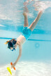© blurMEDIA/Stocksy - Little Girl Diving Underwater in Cool Blue Swimming Pool