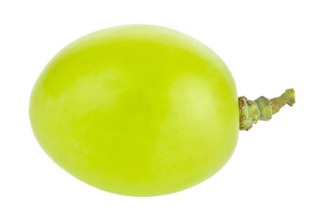 Wall Mural - Green grapes isolated on white background close-up.