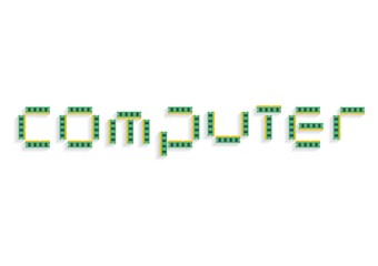 Sticker - computer lettering design