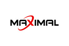 Typography Of MAXIMAL With Unique On 'X' Letter Ready To Use.