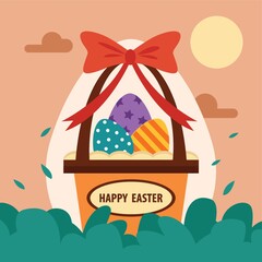 Sticker - happy easter design