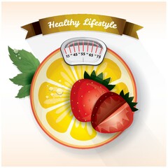 Sticker - Healthy lifestyle design