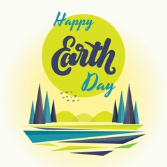 Canvas Print - An earth day design