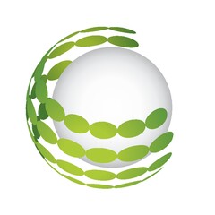 Poster - globe logo element