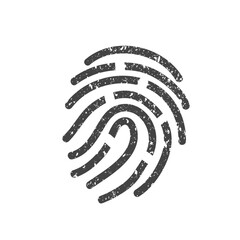 Sticker - fingerprint icon