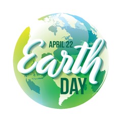 Wall Mural - Earth day design