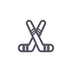 Sticker - ice hockey sticks