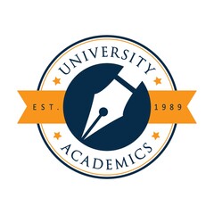 Sticker - university academics design