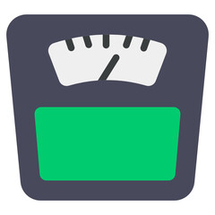 Canvas Print - 
Weight machine icon, measuring instrument 
