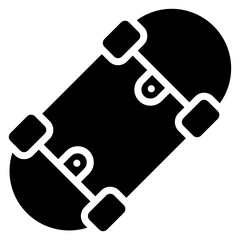 Sticker - 
Equipment of snow skating in flat icon, skateboard vector 
