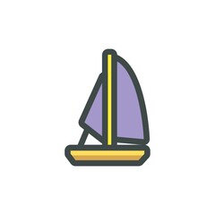 Sticker - yacht