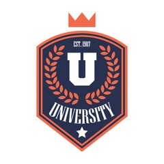 Canvas Print - university logo element