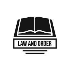 Wall Mural - law and order logo element