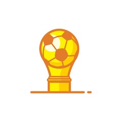 Sticker - soccer trophy