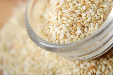 sesame seeds, for seasoning and spice