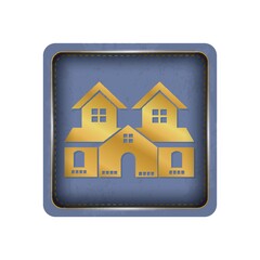 Sticker - house button design