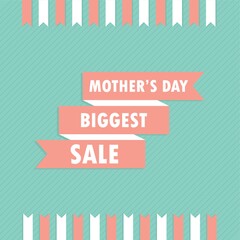 Canvas Print - happy mothers day sales concept