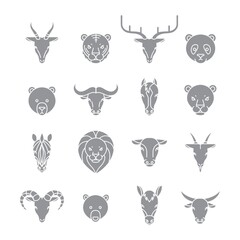 Poster - set of animal icons