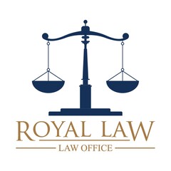 Wall Mural - Royal law logo element.