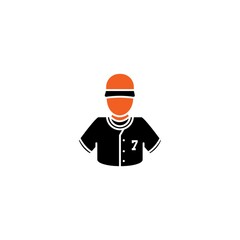 Sticker - Baseball player icon