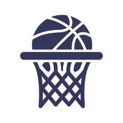 Poster - Basketball hoop icon