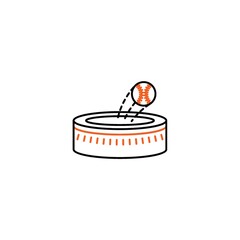 Sticker - Baseball home run icon