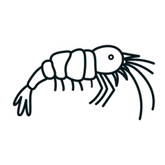 Canvas Print - Prawn icon