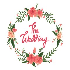 Sticker - wedding template design