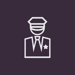 Sticker - policeman