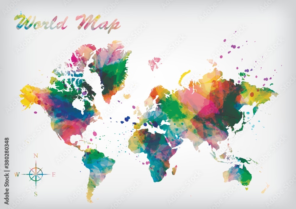 world map design Stock Vector | Adobe Stock