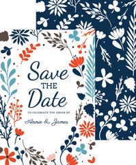 Wall Mural - wedding invitation design