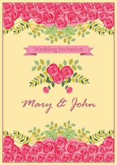 Sticker - wedding invitation design