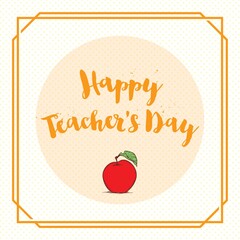 Sticker - happy teacher's day design