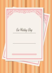 Canvas Print - wedding template design