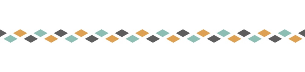 Wall Mural - rhombus pattern border design