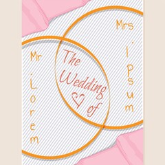 Wall Mural - wedding invitation design