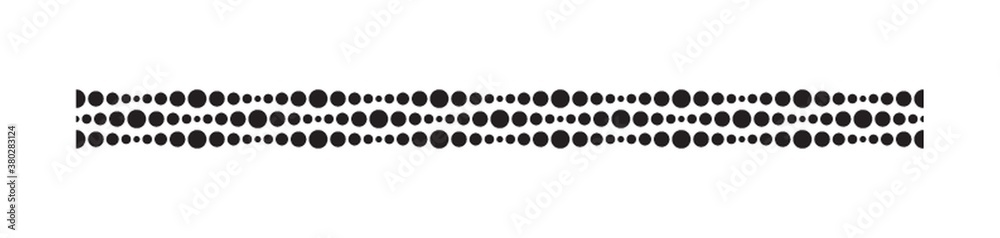 dotted lines border design Stock Vector | Adobe Stock