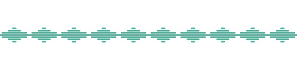 Canvas Print - audio wave pattern border design