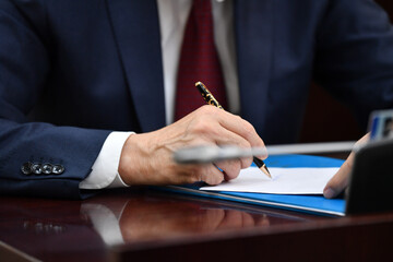 business, businessman, hand, pen, writing, office, document, contract, meeting, paper, people, working, desk, signing, tablet, write, woman, person, finance, signature, work, professional, closeup, co