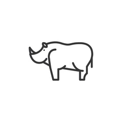 Wall Mural - Rhino icon