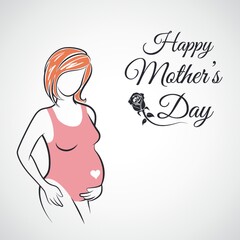 Sticker - happy mothers day greeting