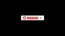 YouTube Subscribe Button Animation With H-264 Alpha Matte Channel
