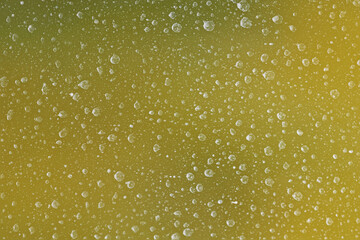  Natural background. Raindrops on the surface of the window glass close-up.
