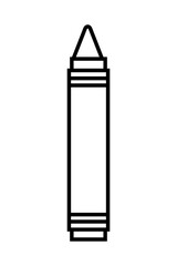 Poster - color crayon school supply icon