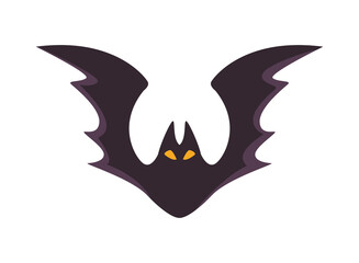 Wall Mural - halloween bat flying isolated icon