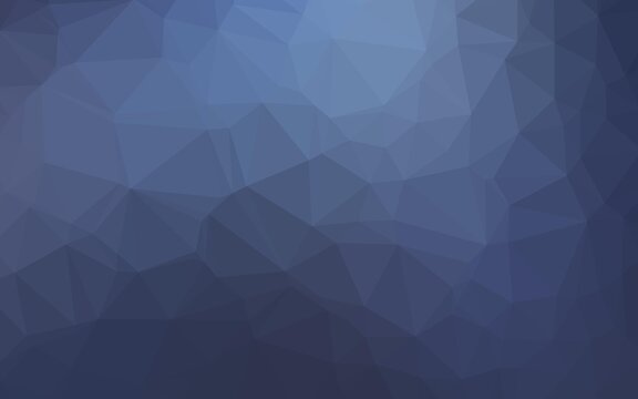 Dark BLUE vector polygonal template. Modern geometrical abstract illustration with gradient. Brand new design for your business.