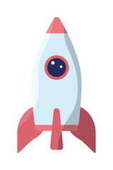 Poster - rocket launcher startup isolated icon